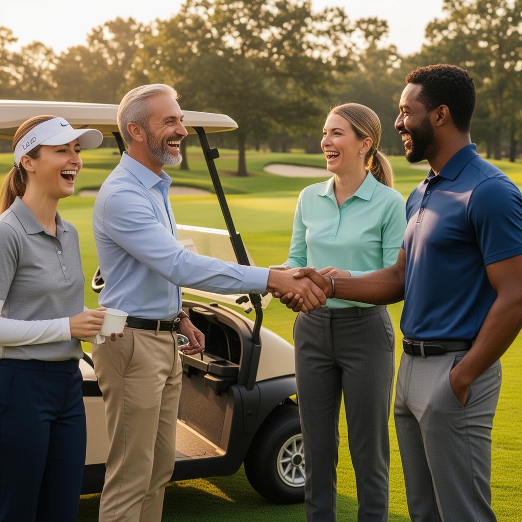 Golfers networking